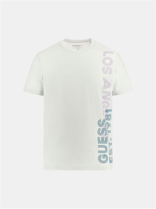 t-shirt uomo bianca GUESS | M4YI34J1314/G011